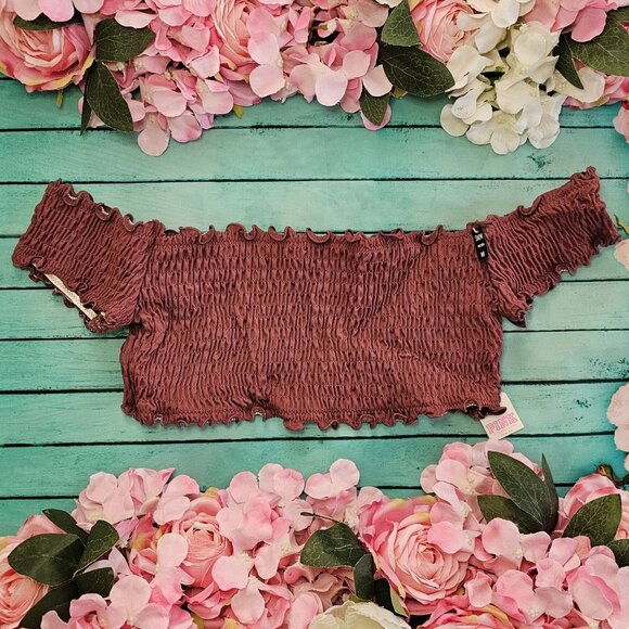 VICTORIA'S SECRET Smoked Bikini Top Medium M NEW Swim Swimwear Brown - Picture 1 of 11